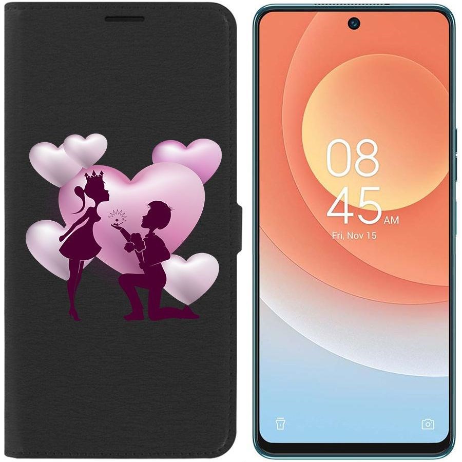 

Чехол-книжка Eco для Tecno Camon 19 Pro Будь моей (черный)