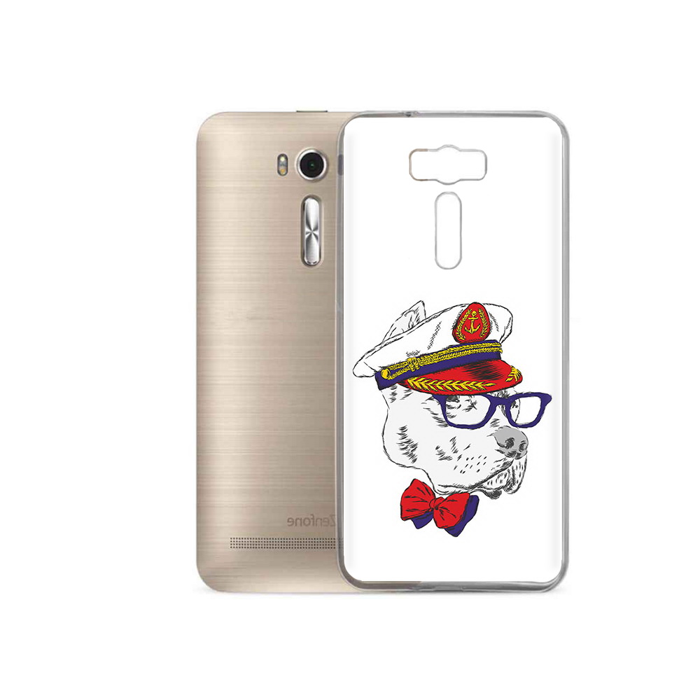 

Чехол MyPads Tocco для Asus ZenFone 2 Laser (ZE500KL) бульдог, Прозрачный, Tocco