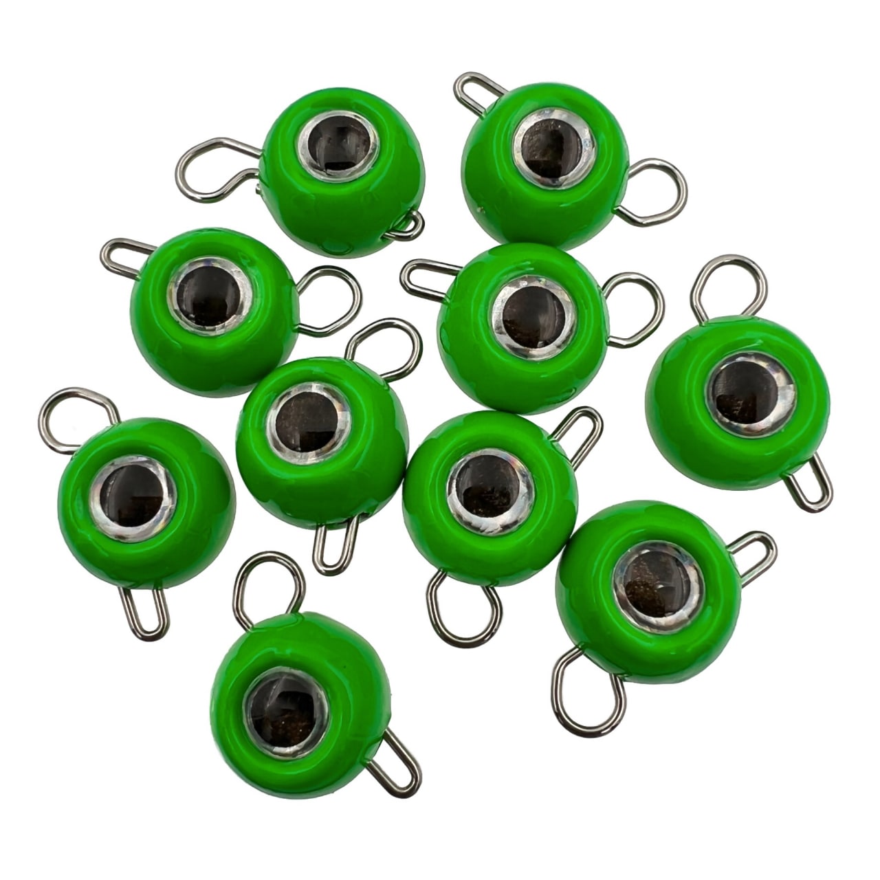 

Груз крашеный шар. Разборная "чебурашка", вес 8 гр, цвет зеленый 10 шт