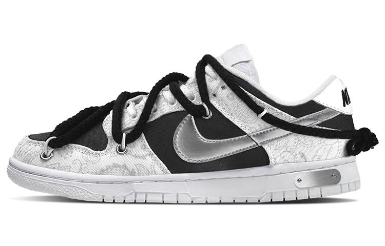 

Кеды унисекс Nike Dunk Low ess white paisley черные 35.5 EU, Черный, Dunk Low ess white paisley