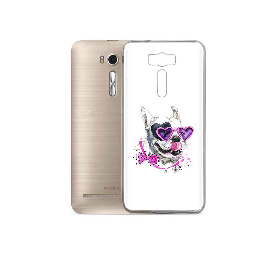 

Чехол MyPads Tocco для Asus ZenFone 2 Laser (ZE500KL) акварельный пёс, Прозрачный, Tocco