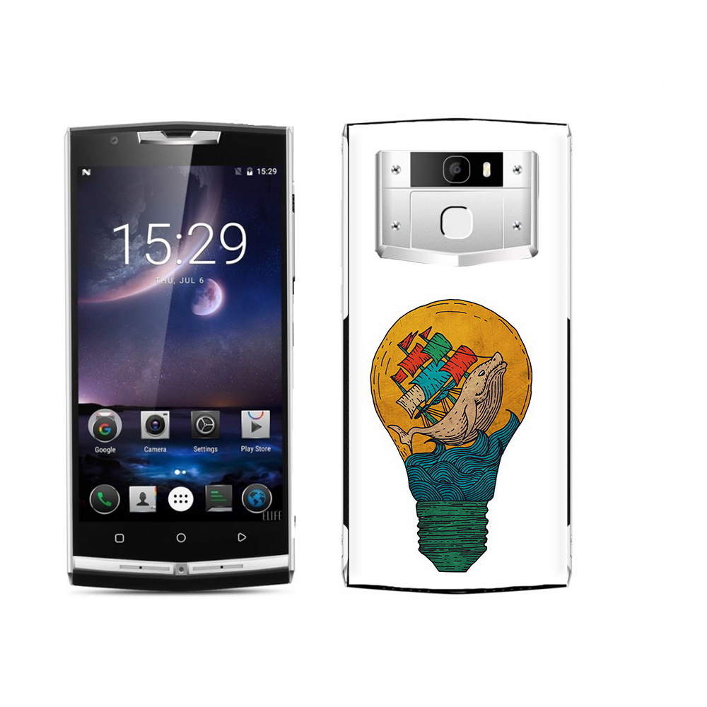 Чехол MyPads Tocco для Oukitel K15 Plus кит в лампочке с парусами