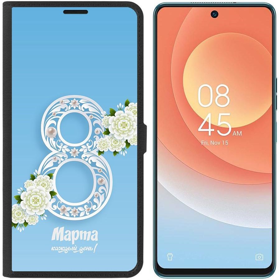 

Чехол-книжка Eco для Tecno Camon 19 Pro Восьмое каждый день (черный)