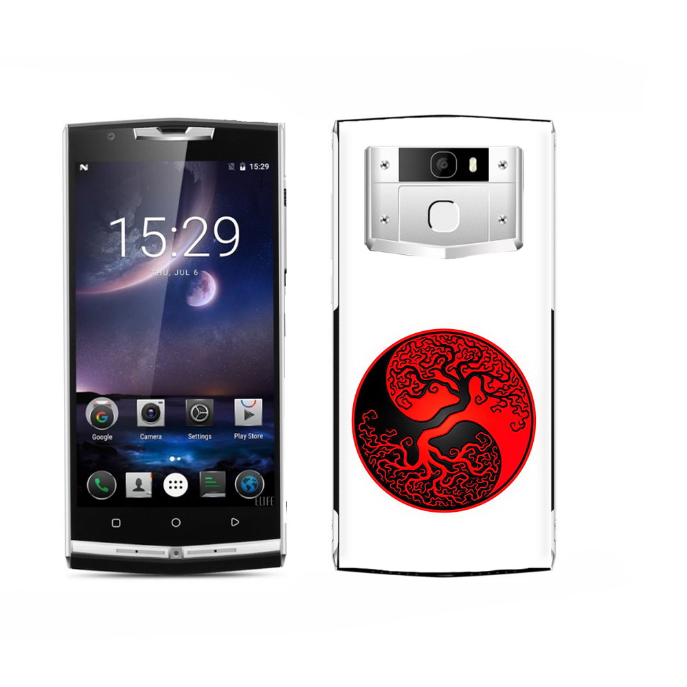 

Чехол MyPads Tocco для Oukitel K15 Plus инь янь дерево, Прозрачный, Tocco