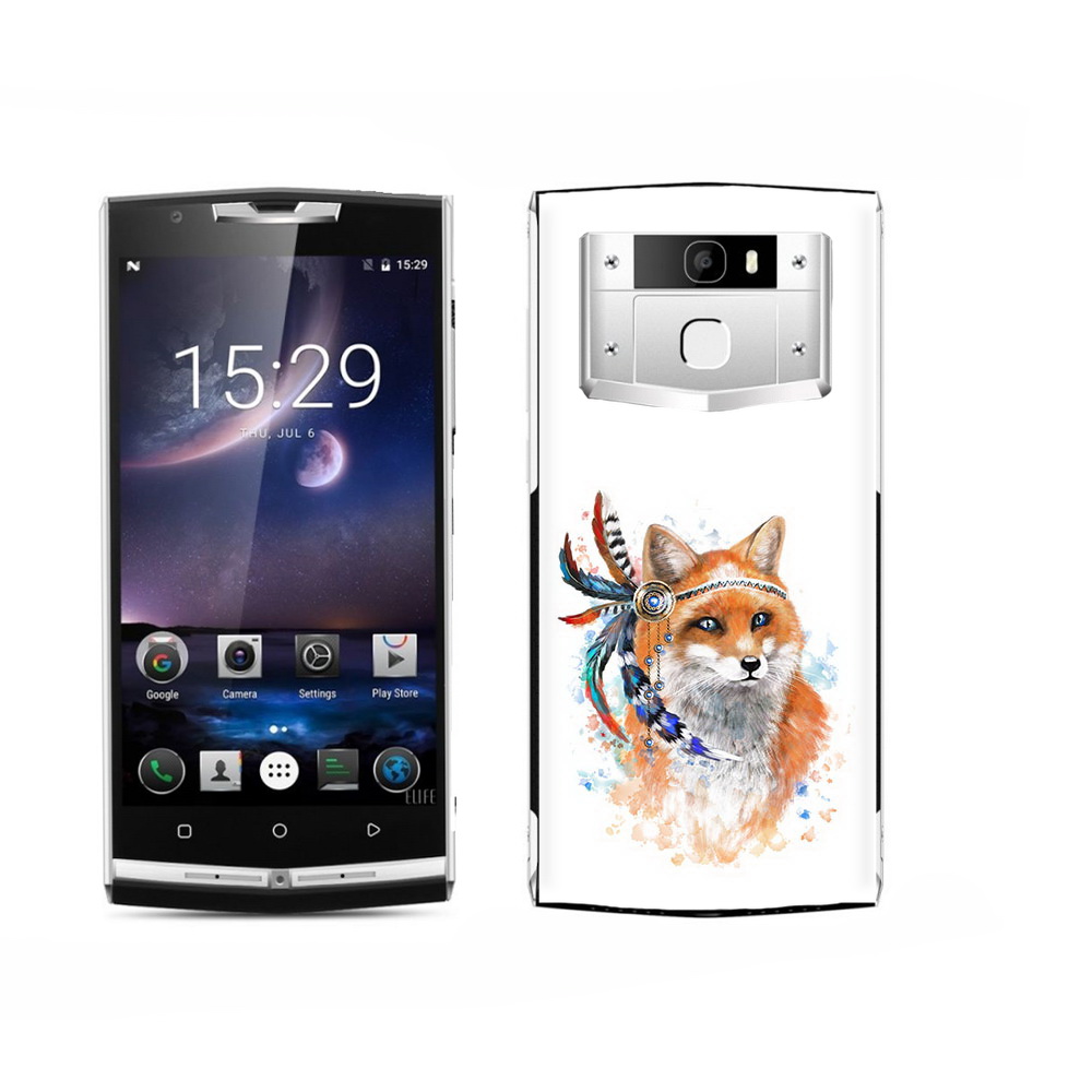 

Чехол MyPads Tocco для Oukitel K15 Plus инду лиса, Прозрачный, Tocco