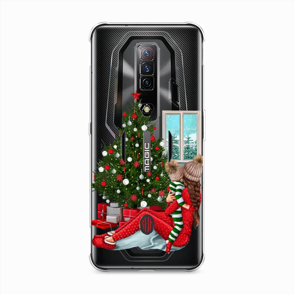 

Чехол на ZTE Nubia Red Magic 7S "Новый год с мамой", Красный;зеленый;голубой, 136350-6