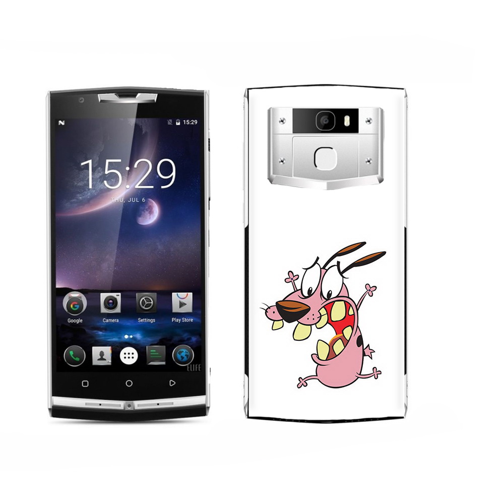 

Чехол MyPads Tocco для Oukitel K15 Plus зубастый бобик, Прозрачный, Tocco