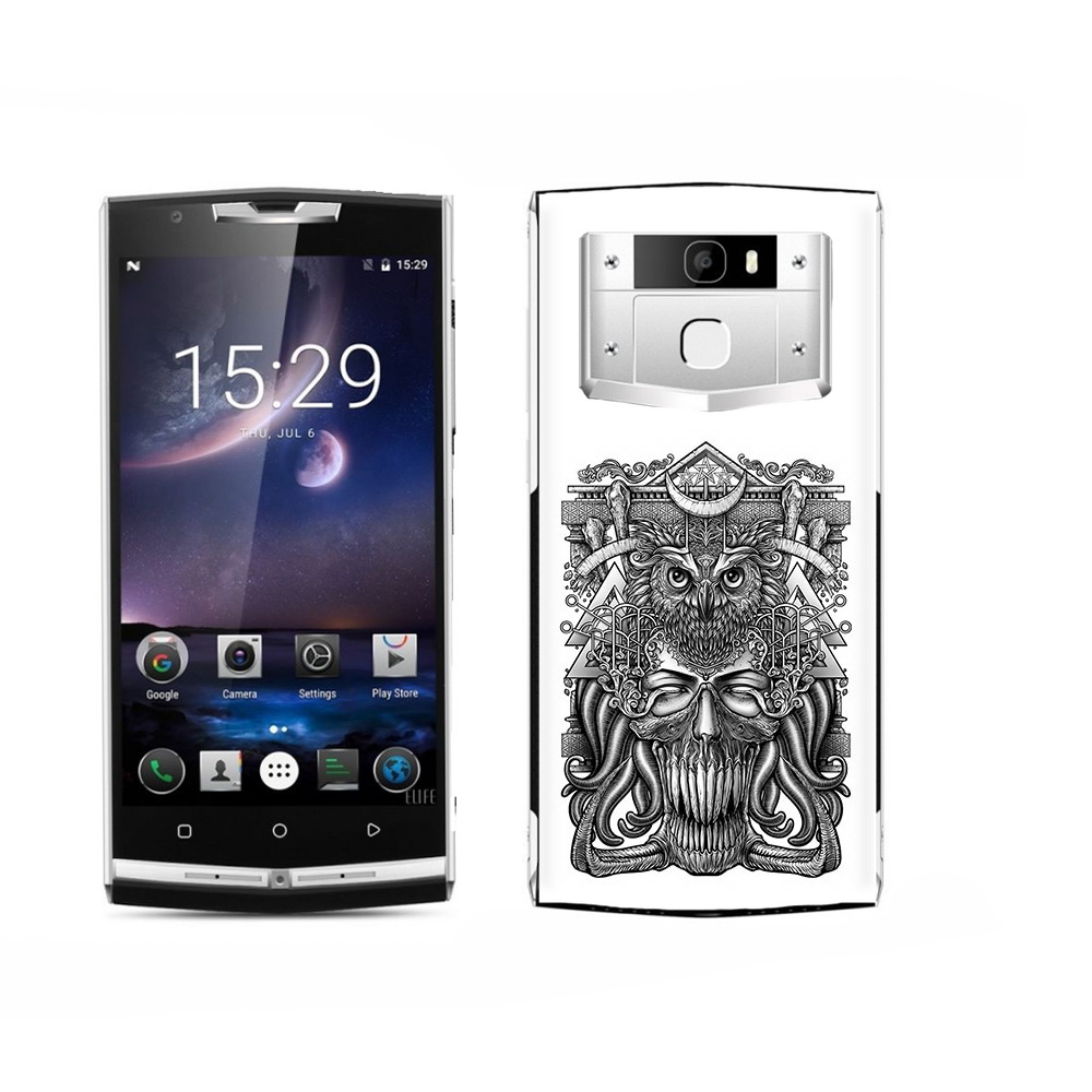 

Чехол MyPads Tocco для Oukitel K15 Plus зубастая сова, Прозрачный, Tocco
