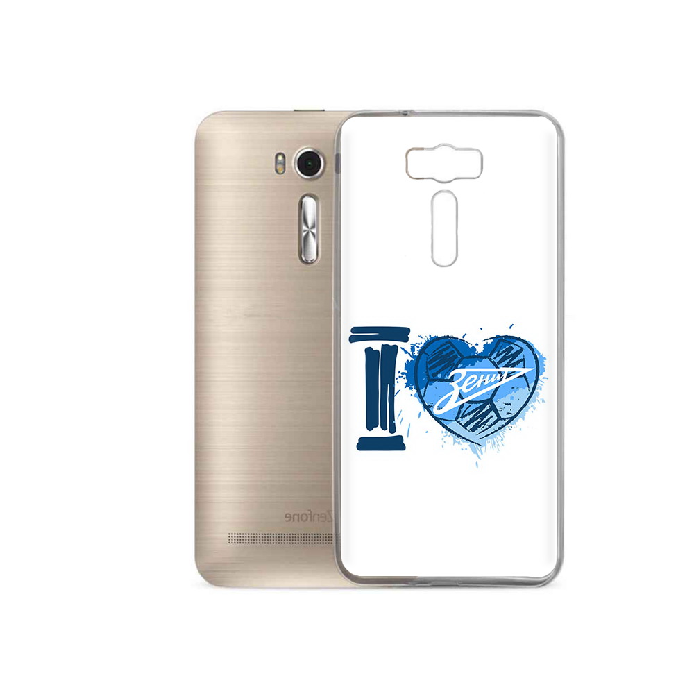 

Чехол MyPads Tocco для Asus ZenFone 2 Laser (ZE500KL) ФК я люблю зенит, Прозрачный, Tocco