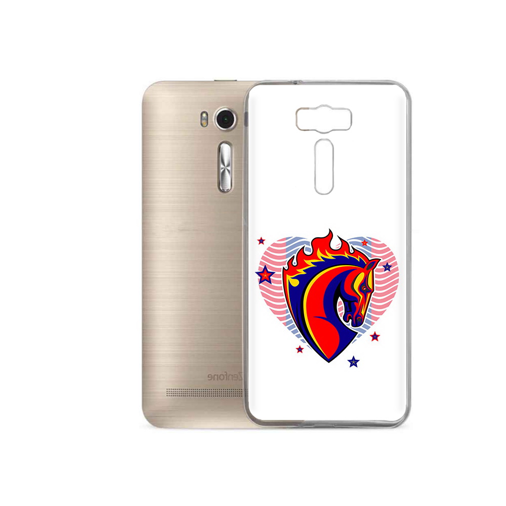 

Чехол MyPads Tocco для Asus ZenFone 2 Laser (ZE500KL) ФК ЦСЛ Лошадь, Прозрачный, Tocco