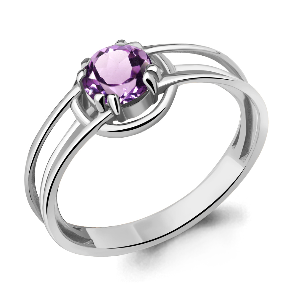 

Кольцо из серебра с аметистом Aquamarine Aquamarine 6960504_925_р р. 18, 6960504_925_р
