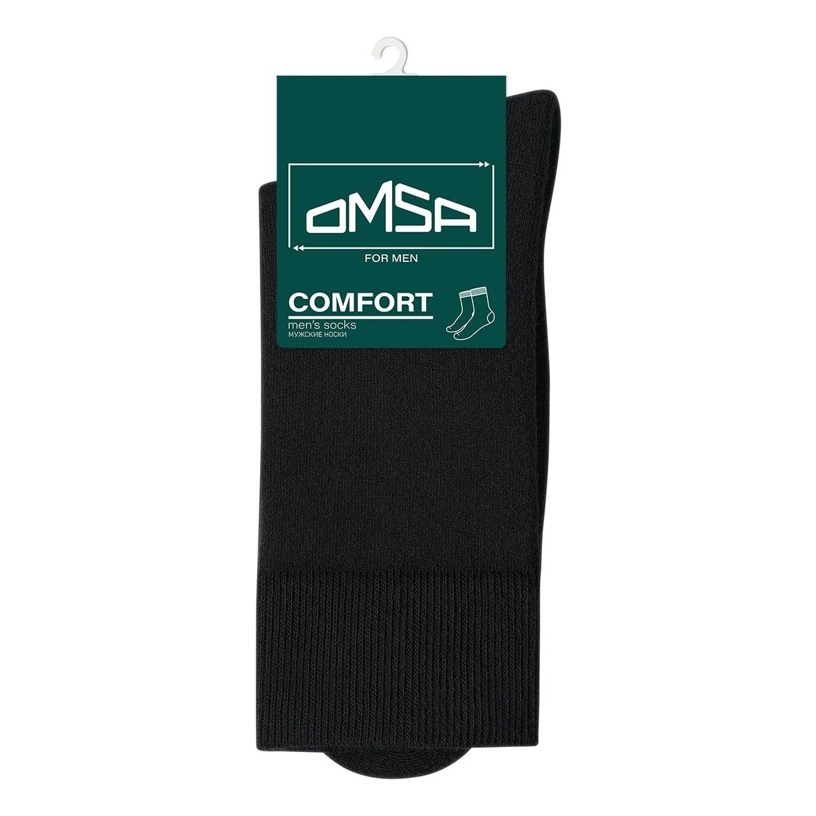 

Носки мужские Omsa черные 45-47, Черный