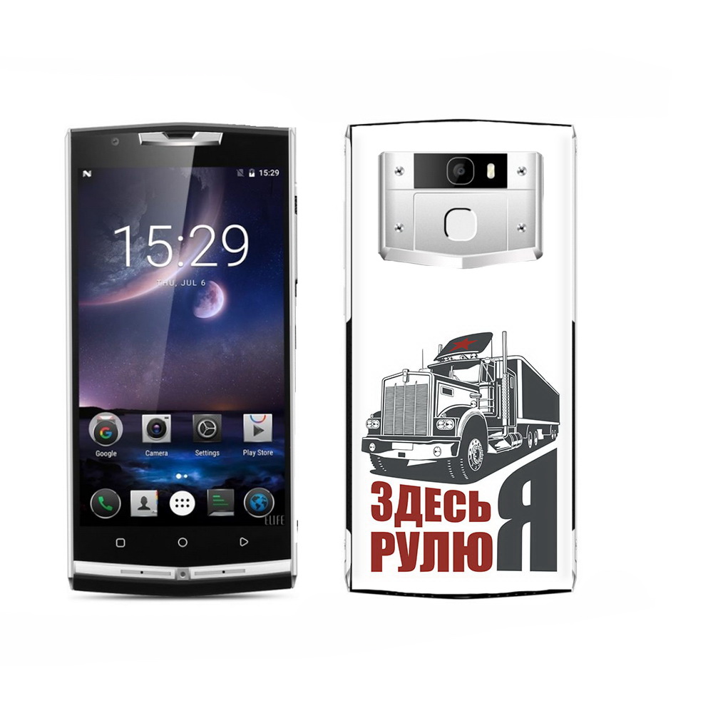 

Чехол MyPads Tocco для Oukitel K15 Plus здесь я рулю, Прозрачный, Tocco