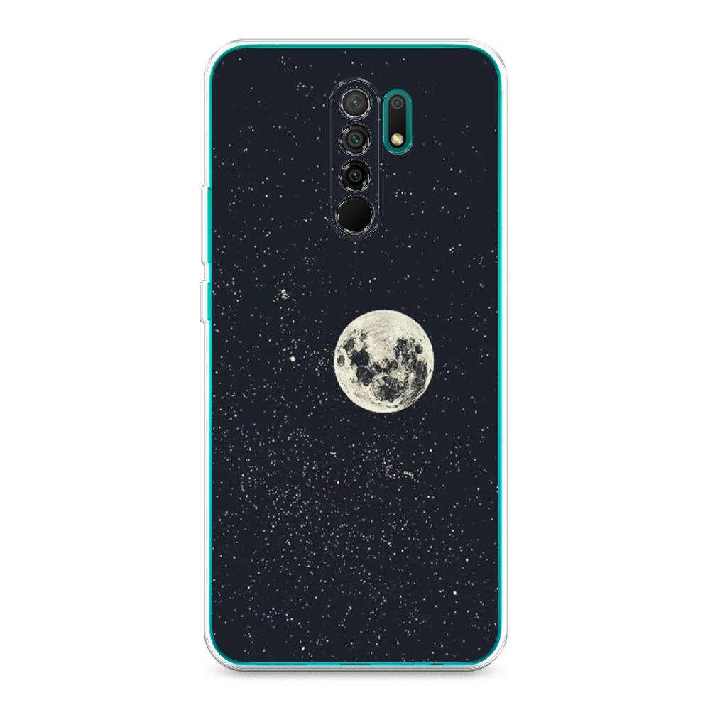 

Чехол на Xiaomi Redmi 9 "Полнолуние", Красный, 38350-2