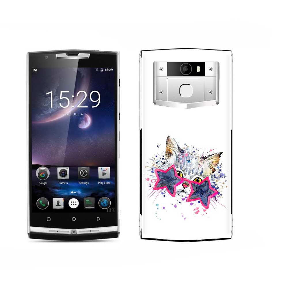 

Чехол MyPads Tocco для Oukitel K15 Plus звездные очки, Прозрачный, Tocco