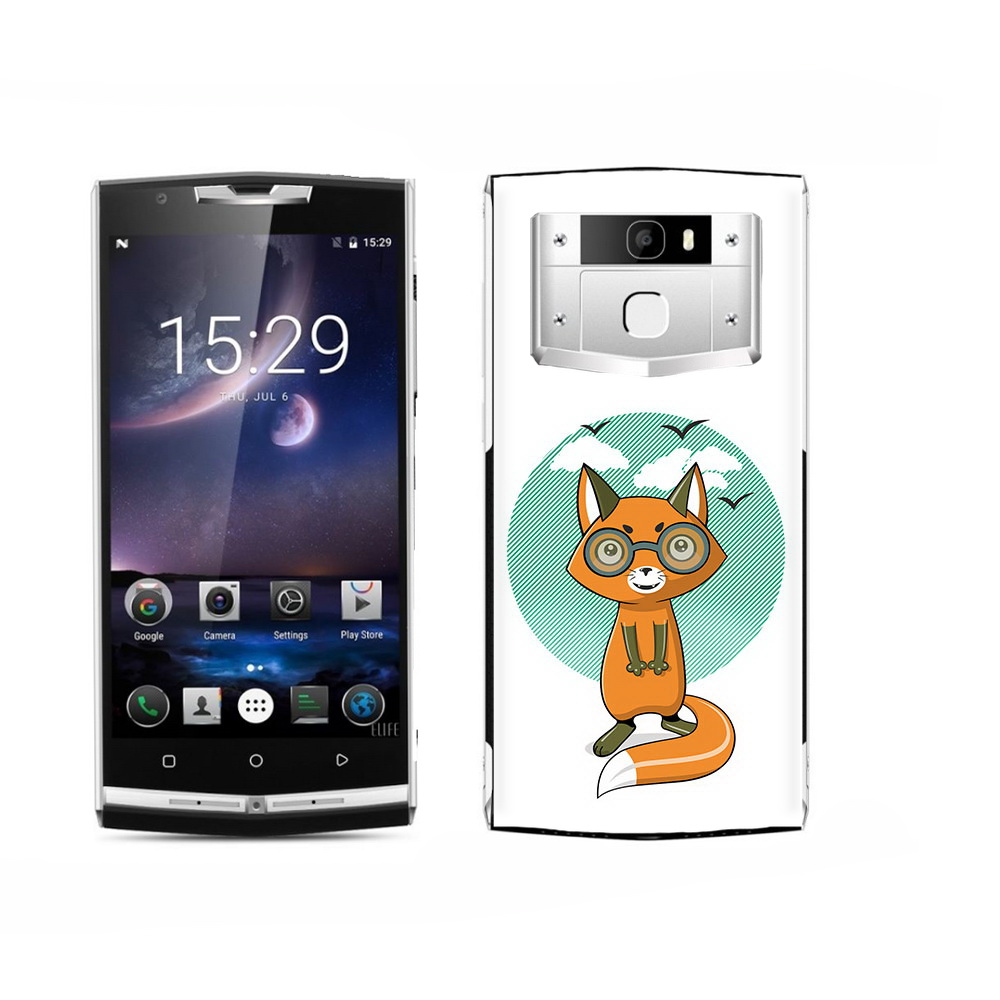 

Чехол MyPads Tocco для Oukitel K15 Plus задумчивая лиса, Прозрачный, Tocco