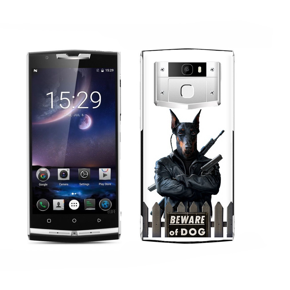 

Чехол MyPads Tocco для Oukitel K15 Plus доберман, Прозрачный, Tocco