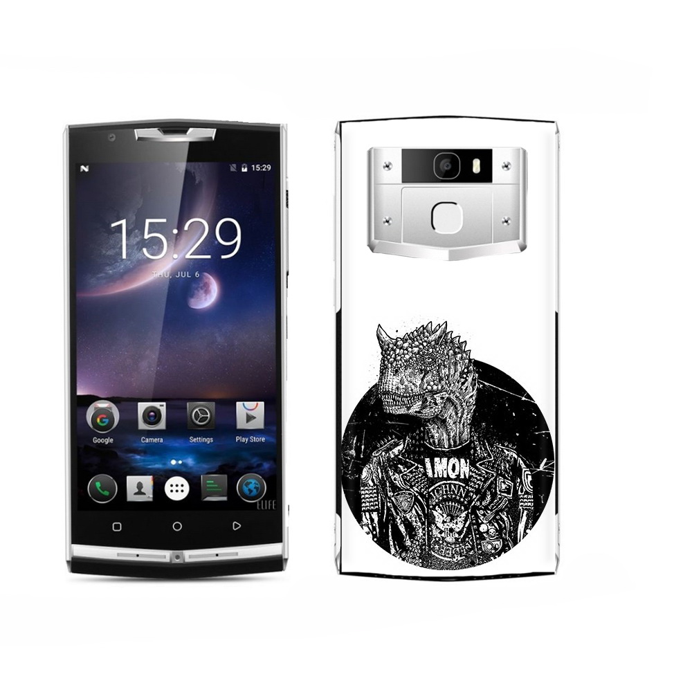

Чехол MyPads Tocco для Oukitel K15 Plus динозавр в куртке, Прозрачный, Tocco