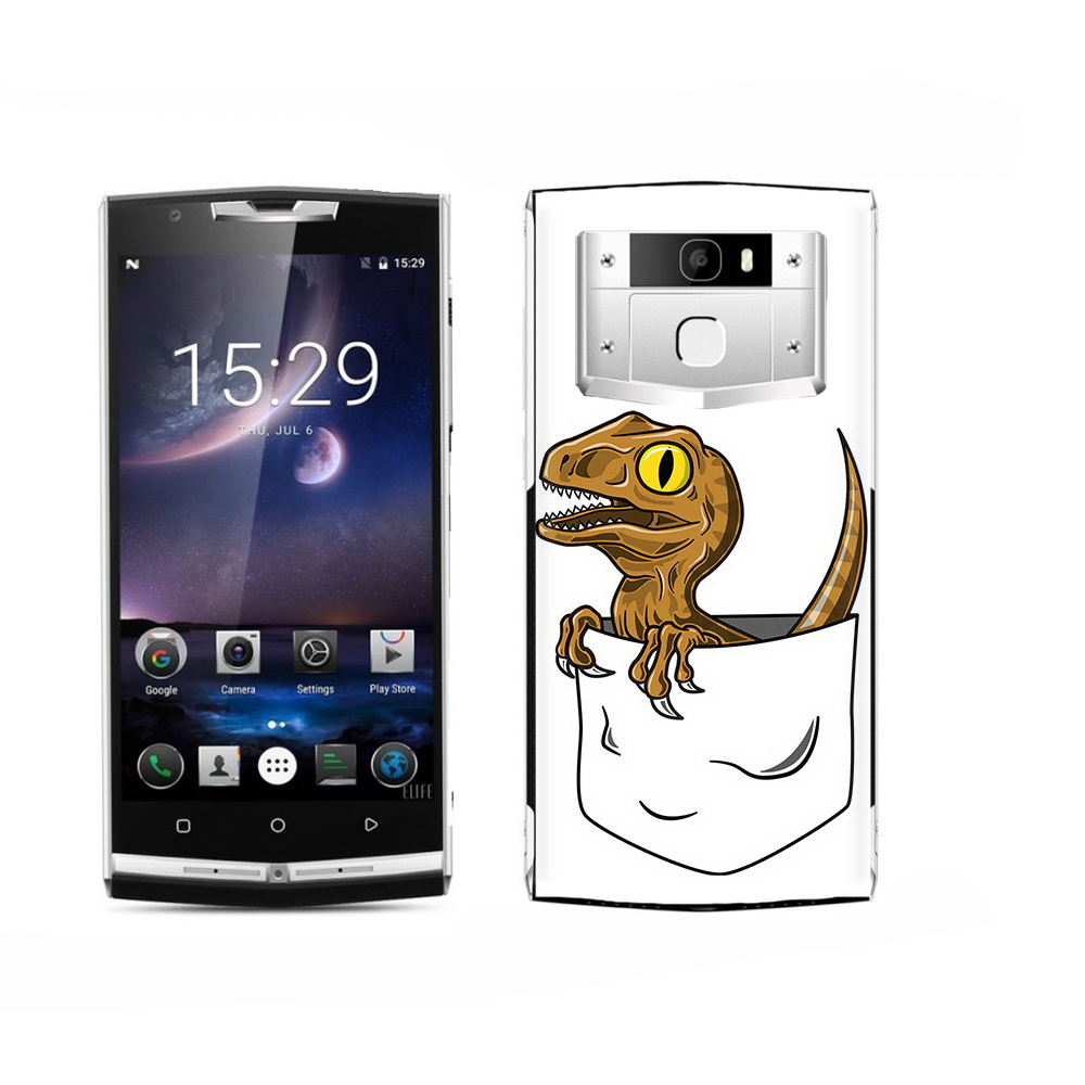 

Чехол MyPads Tocco для Oukitel K15 Plus динозавр в кармане, Прозрачный, Tocco