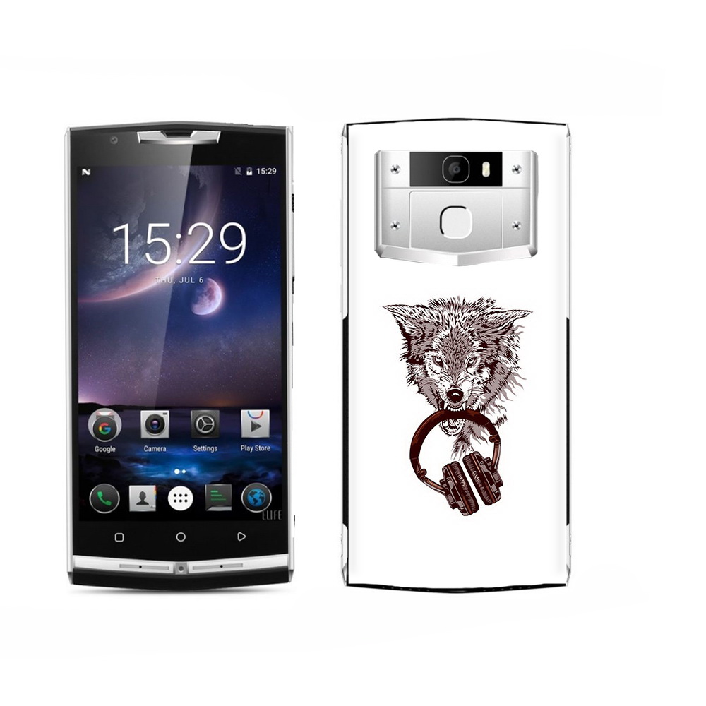 

Чехол MyPads Tocco для Oukitel K15 Plus дикий волк, Прозрачный, Tocco