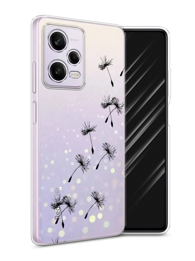 

Чехол Awog на Xiaomi Redmi Note 12 Pro "Летящие одуванчики", Черный, 317050-8