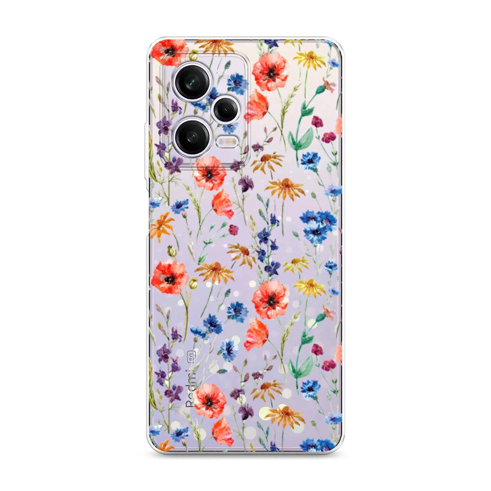

Чехол Awog для Xiaomi Redmi Note 12 Pro "Маки и васильки фон", 317050-8