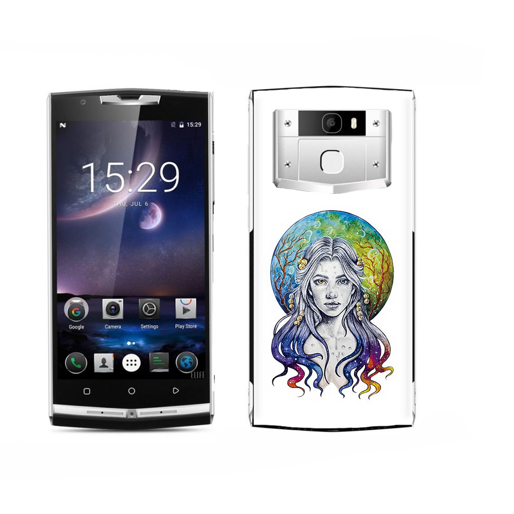 

Чехол MyPads Tocco для Oukitel K15 Plus девушка с красивыми волосами, Прозрачный, Tocco