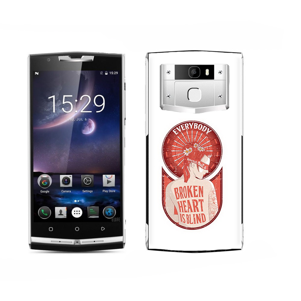 

Чехол MyPads Tocco для Oukitel K15 Plus девушка разбитое сердце, Прозрачный, Tocco