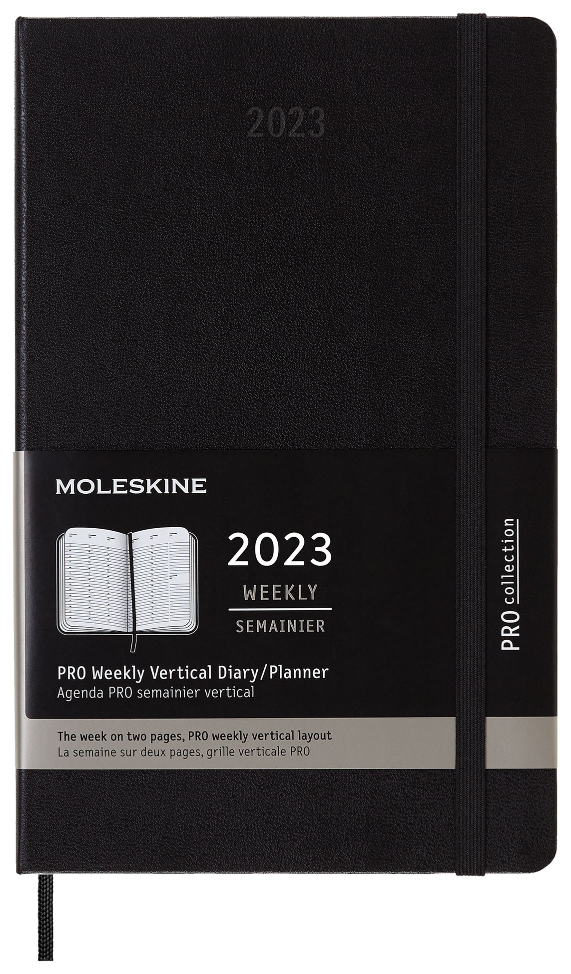Еженедельник MOLESKINE Pro Vertical DHB12PRO3 Черный
