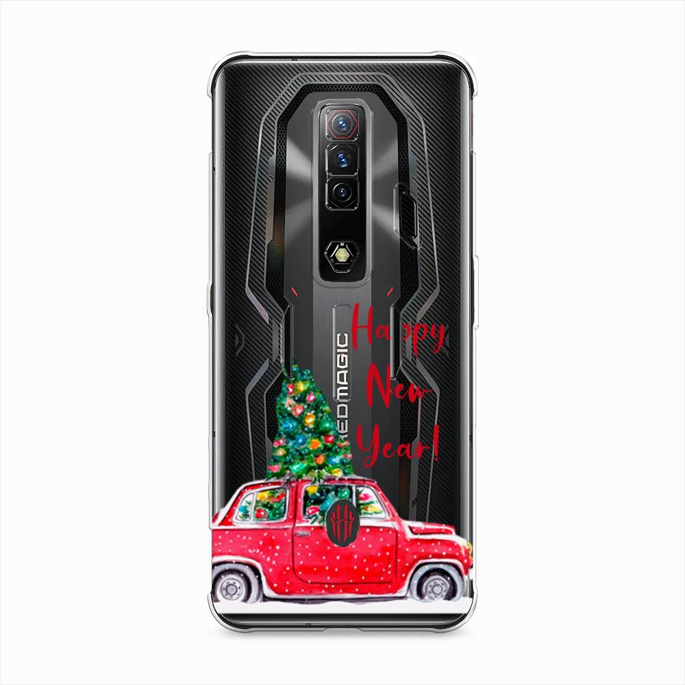 

Чехол на ZTE Nubia Red Magic 7S "Happy New Year", Красный;зеленый, 136350-5