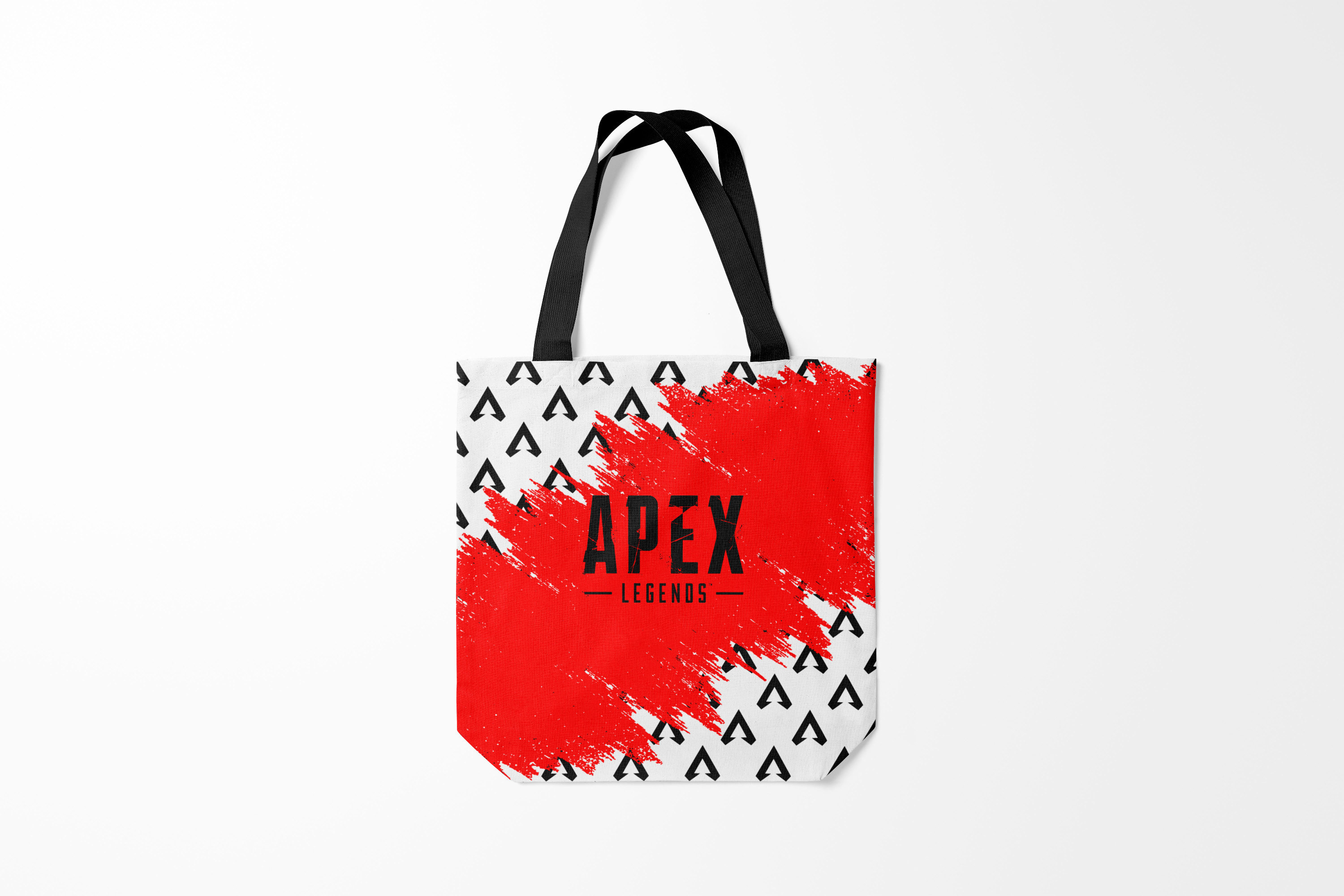 

Сумка шoппер унисекс Burnettie Apex Legends, красный; белый, Apex Legends