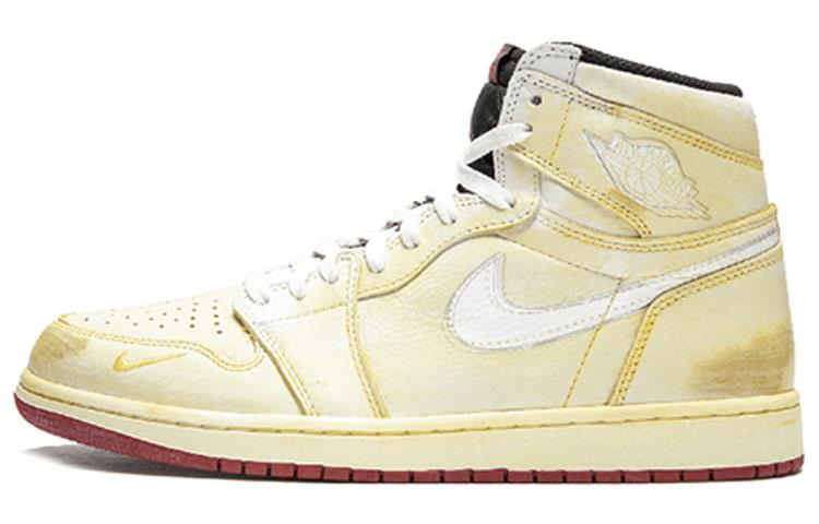 

Кеды унисекс Jordan Nigel Sylvester x Air Jordan 1 High бежевые 44 EU, Бежевый, Nigel Sylvester x Air Jordan 1 High