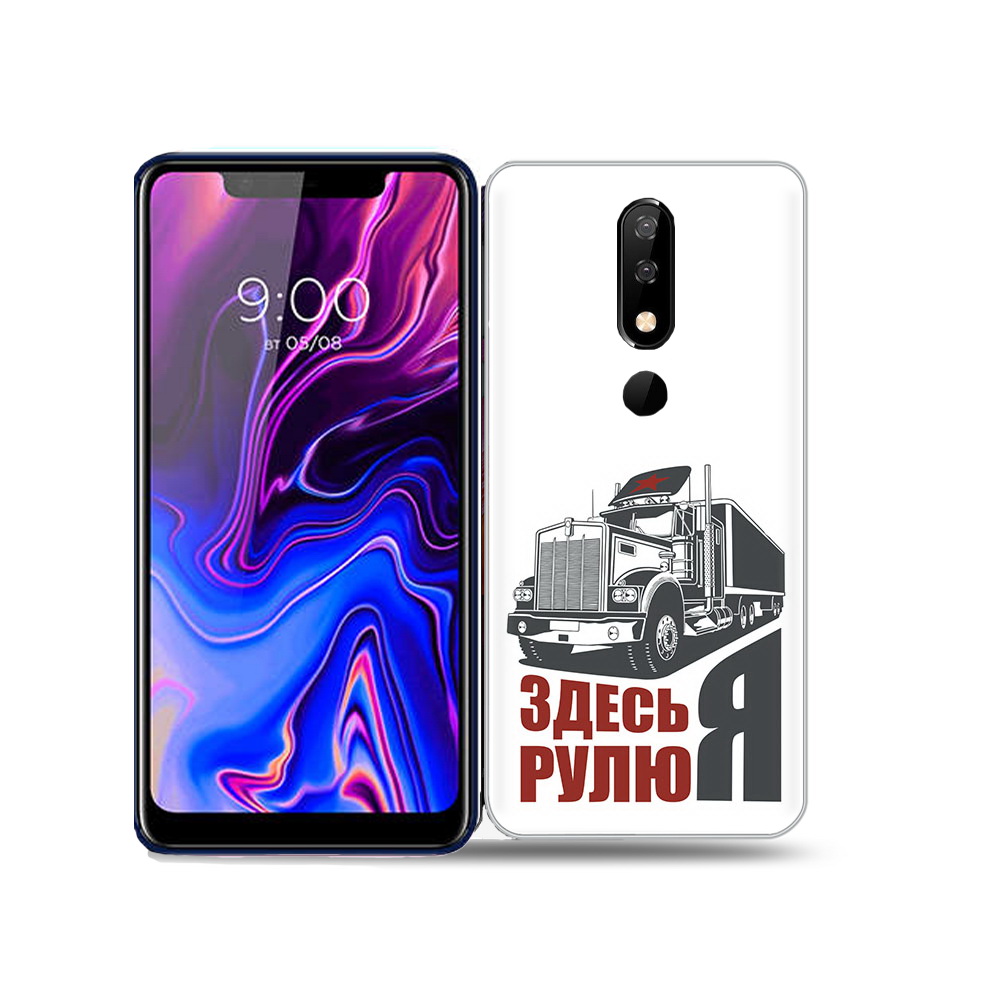 

Чехол MyPads Tocco для BQ 5732L здесь я рулю, Прозрачный, Tocco