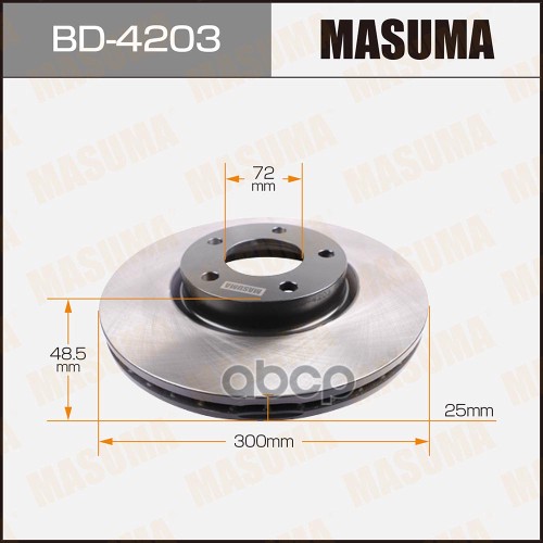 

Bd-4203 Диск Тормозной Передний Mazda 3/5 1.8/2.0/Cd 03> Masuma BD4203