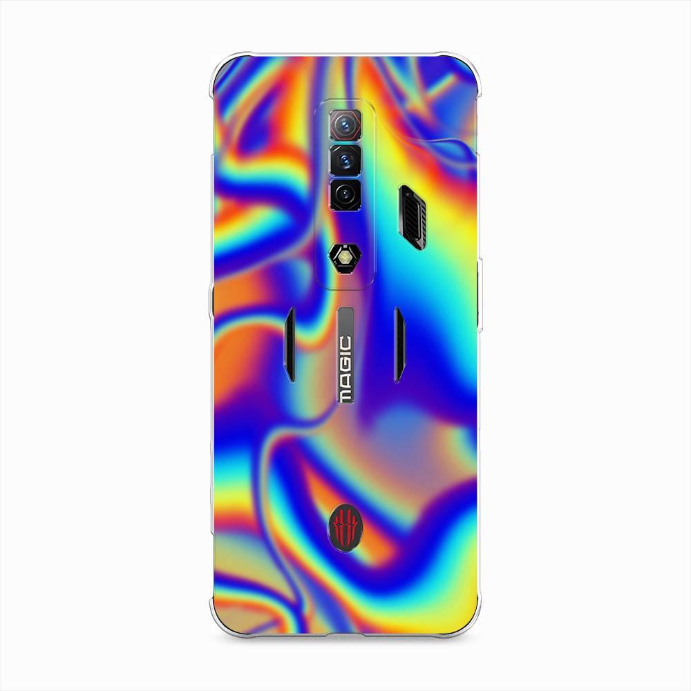 

Чехол на ZTE Nubia Red Magic 7S "Яркая голограмма", Разноцветный, 136350-3