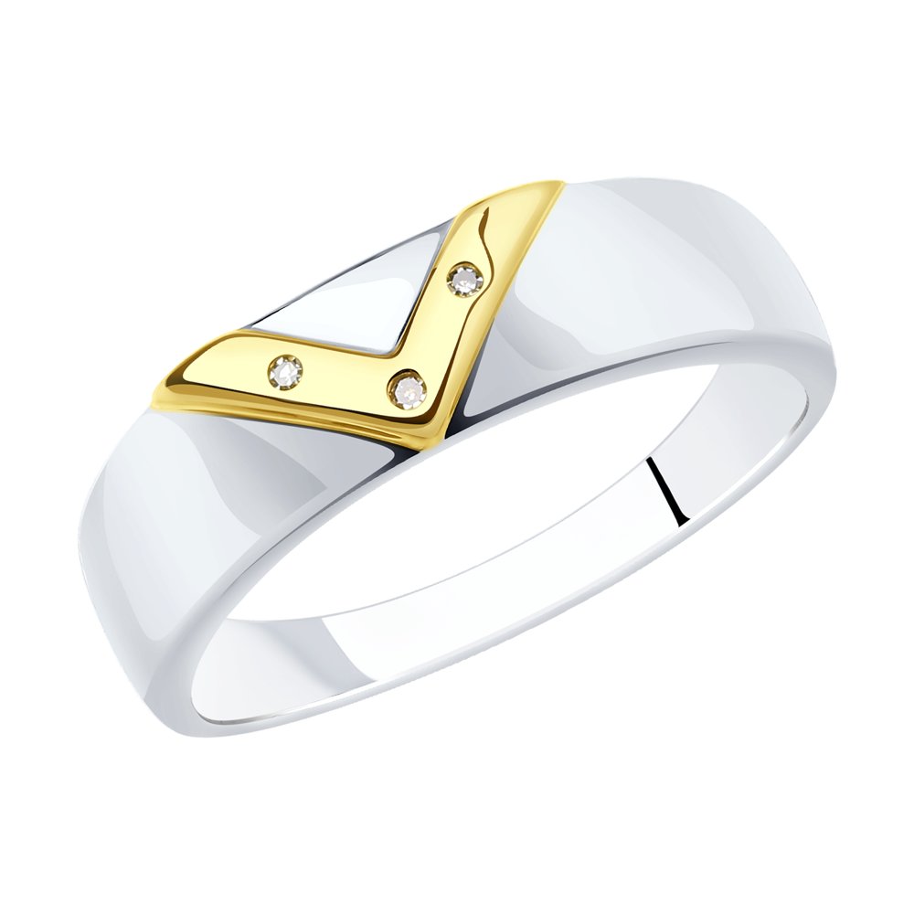 

Кольцо из серебра р.  SOKOLOV 87010039, бриллиант, 87010039