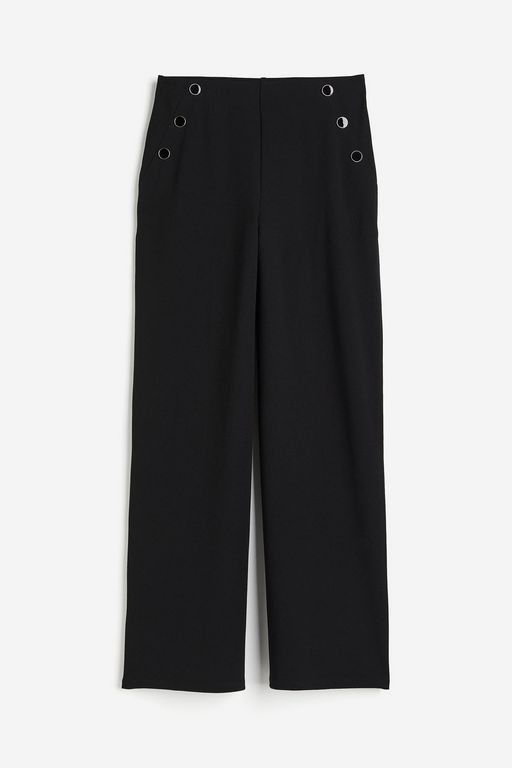 

Брюки женские H&M 1222000 черные XS, Черный, 1222000