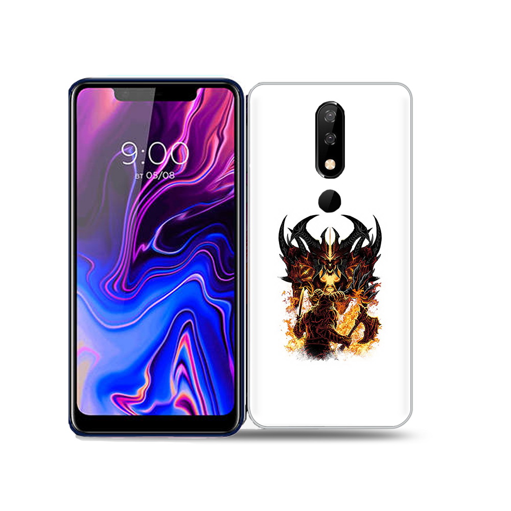

Чехол MyPads Tocco для BQ 5732L демон shadow fiend, Прозрачный, Tocco