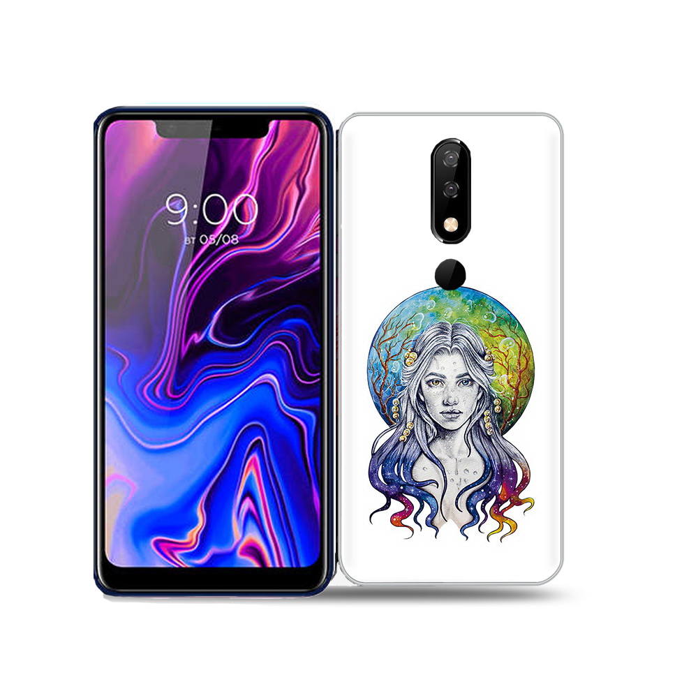 

Чехол MyPads Tocco для BQ 5732L девушка с красивыми волосами, Прозрачный, Tocco