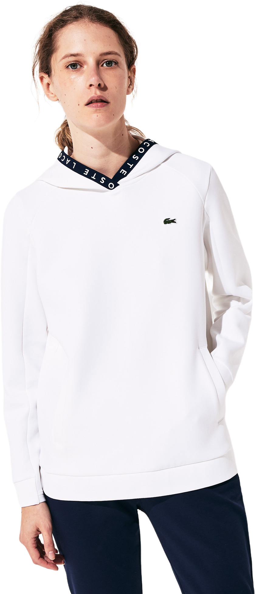 

Толстовка женская Lacoste SF5192DU9 белая 38, SF5192DU9