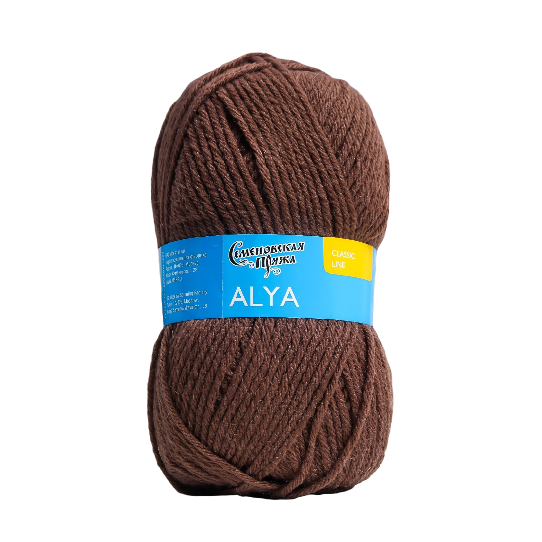 

Пряжа Аля (Alya) 50% акрил50% шерсть 185м/100гр (какао 621)