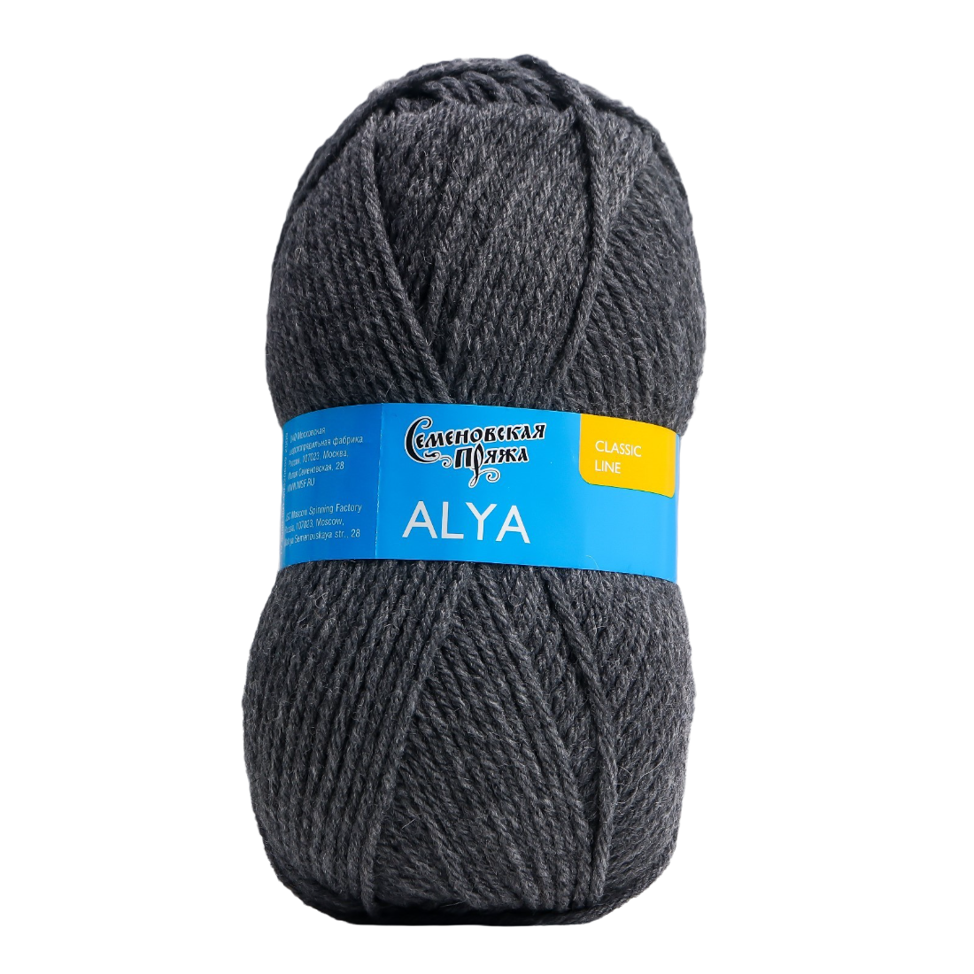 

Пряжа Аля (Alya) 50% акрил50% шерсть 185м/100гр (м. серый 380)