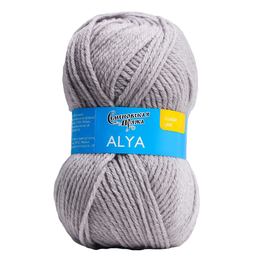 

Пряжа Аля (Alya) 50% акрил50% шерсть 185м/100гр (ангора_v2 71130), Серый