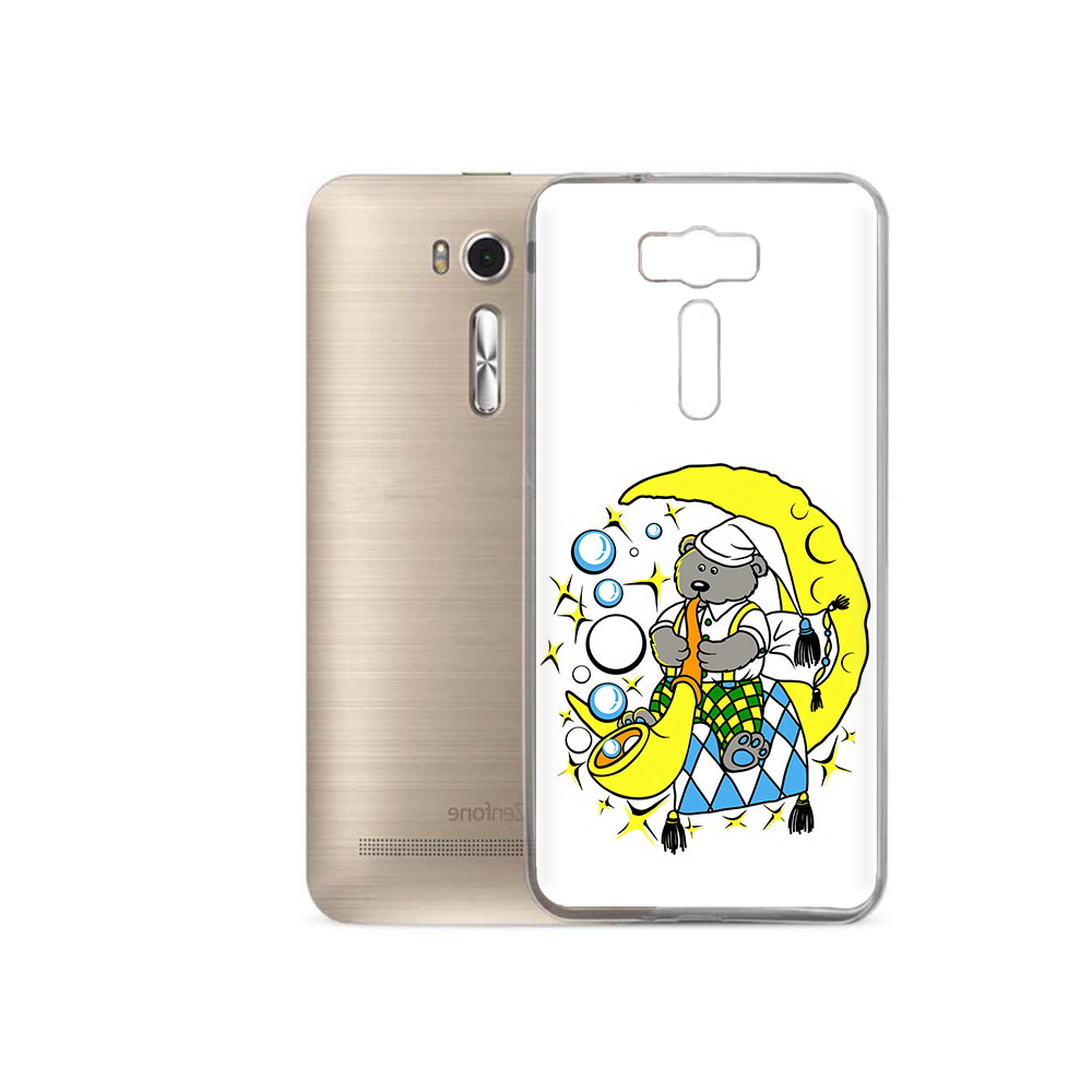 

Чехол MyPads Tocco для Asus ZenFone 2 Laser (ZE500KL) Сырная луна, Прозрачный, Tocco