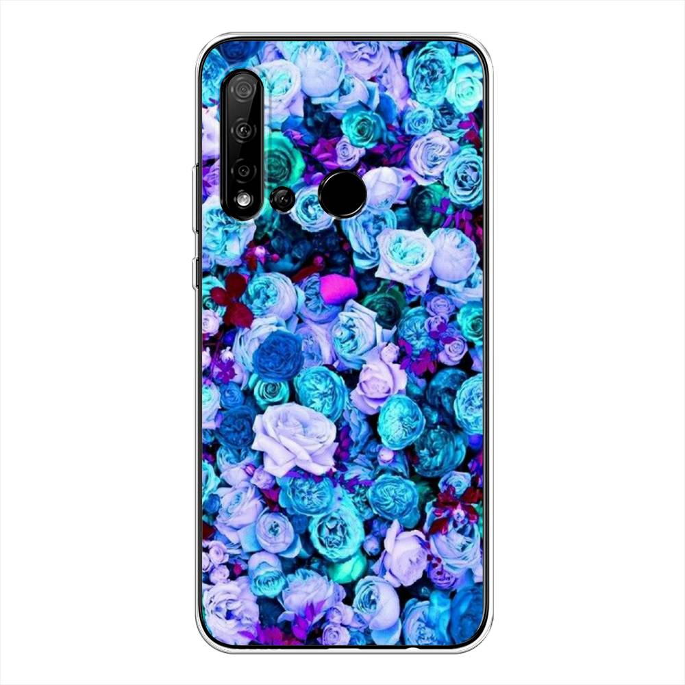 

Чехол на Huawei P20 Lite 2019 "Цветочный ковер", Фиолетовый, 69750-2