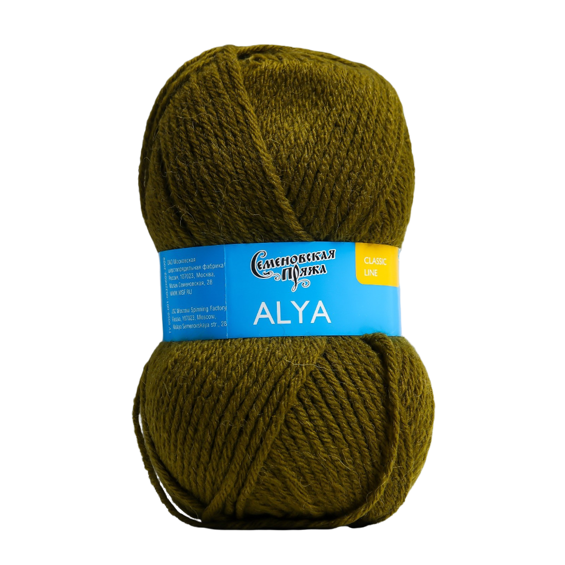 

Пряжа Аля (Alya) 50% акрил50% шерсть 185м/100гр (зел.янтарь 1437), Зеленый