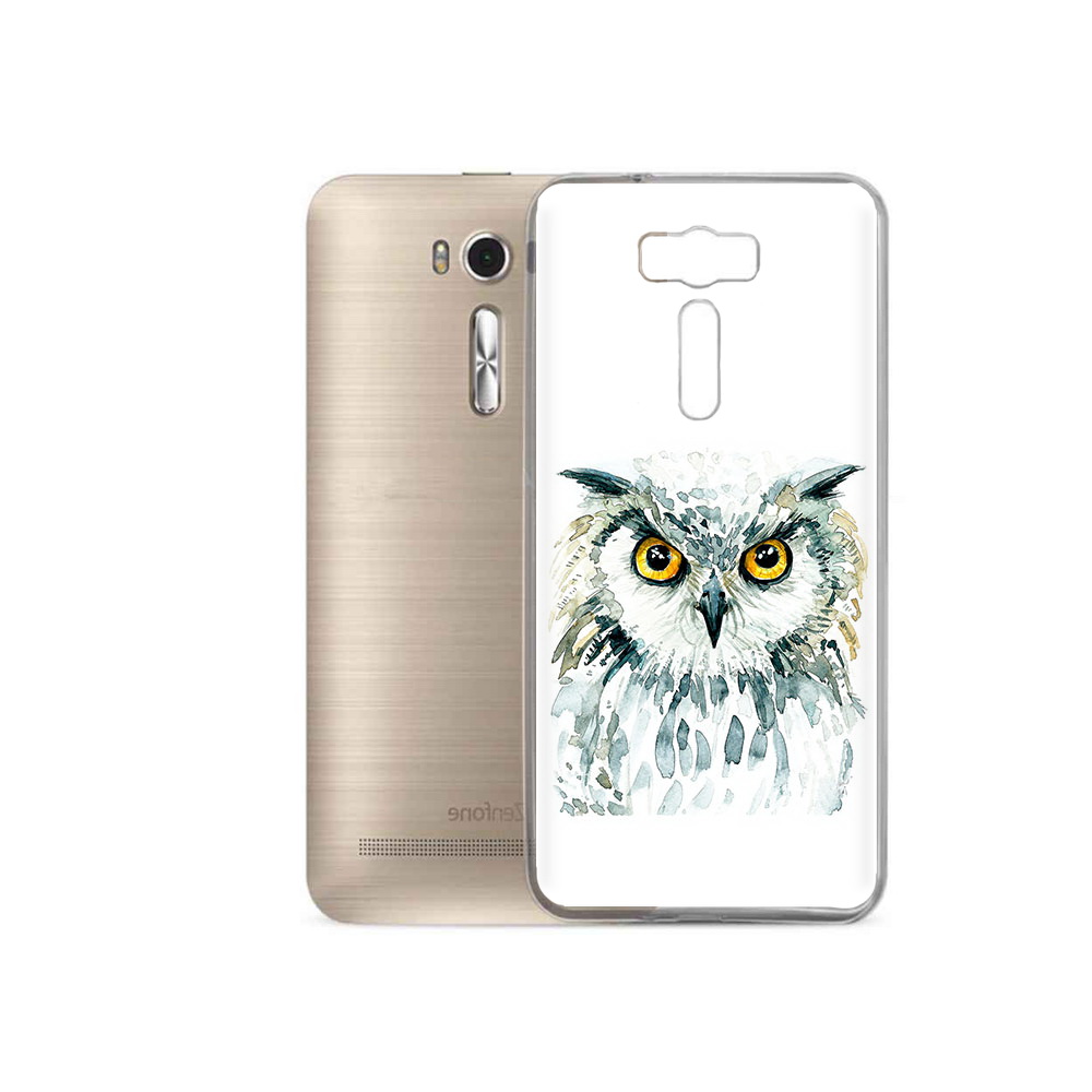 

Чехол MyPads Tocco для Asus ZenFone 2 Laser (ZE500KL) Серьезная сова, Прозрачный, Tocco