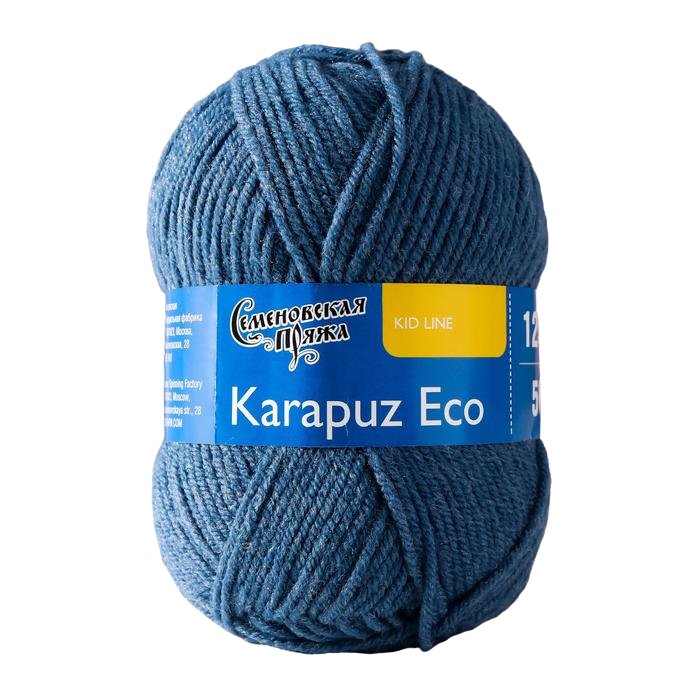 фото Пряжа karapuz eco (карапузэко) 90% акрил 10% капрон 125м/50гр гроза (7297) семёновская пряжа