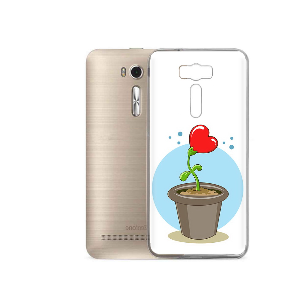 

Чехол MyPads Tocco для Asus ZenFone 2 Laser (ZE500KL) Растение любви 14 февраля, Прозрачный, Tocco