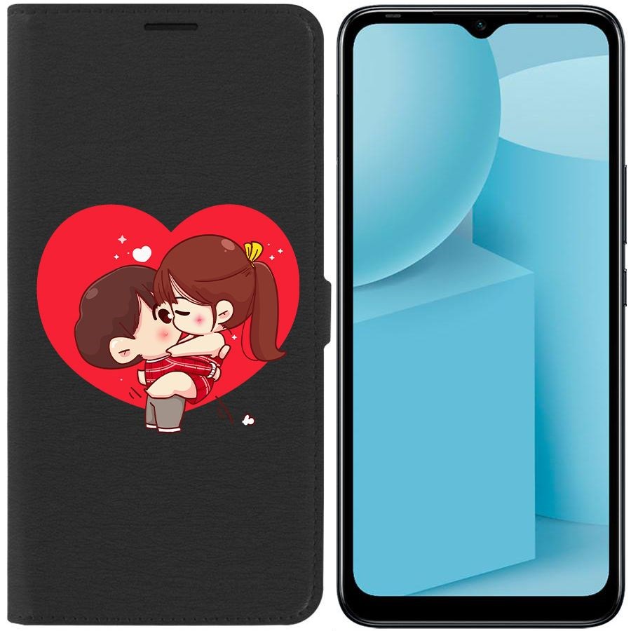 

Чехол-книжка Eco для Infinix Hot 12i Аниме любовь (черный)